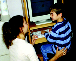 Child on computer