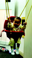 Baby in swing